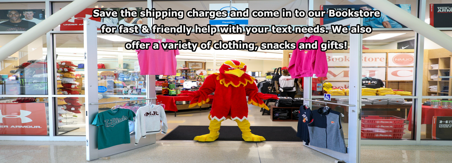 Mascot and the store